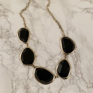Statement Necklace Costume Jewellery black gold